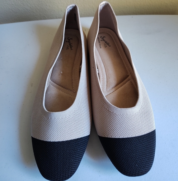 Seychelles Shoes - Seychelles Women's Tippy Wide Memory Foam Splendor Knit Flats Sz 9.5W Neutral